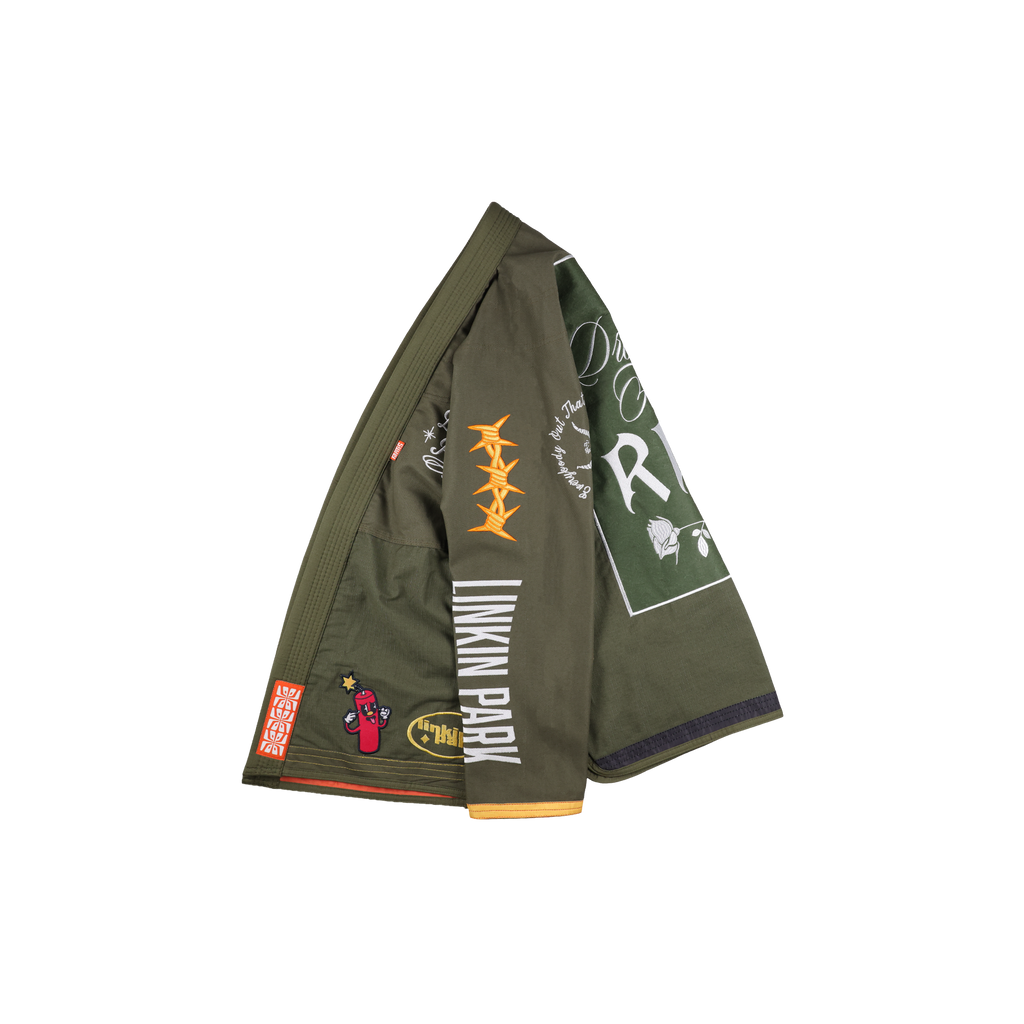 Linkin Park x Jasper Wong Reversible Jiu Jitsu Kimono side view, opposite side
