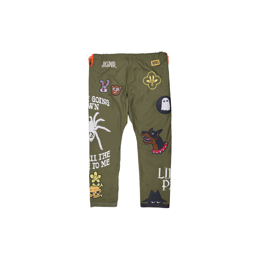 Linkin Park x Jasper Wong Reversible Jiu Jitsu Kimono pants back