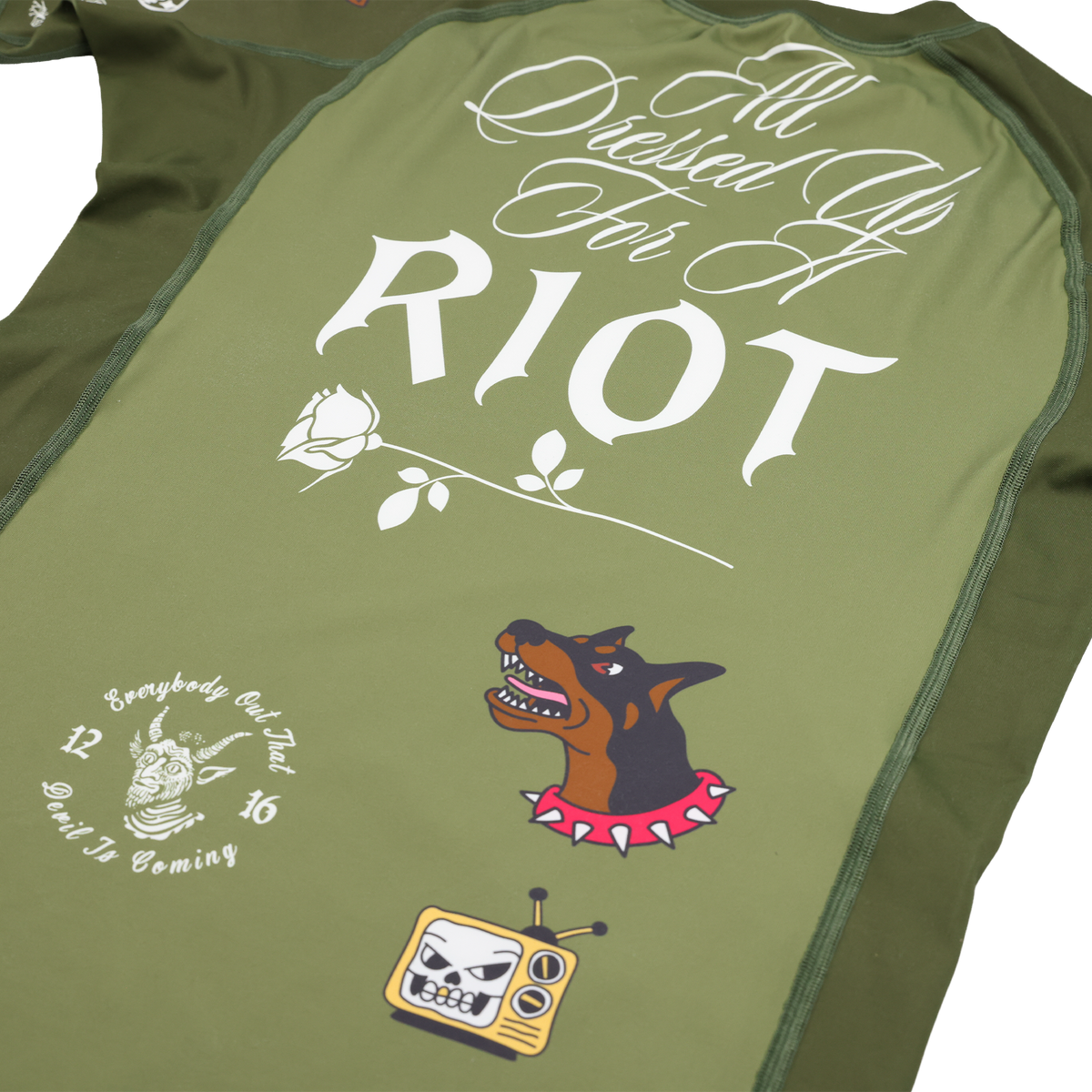 Linkin Park x Jasper Wong No Gi Rashguard print detail 5