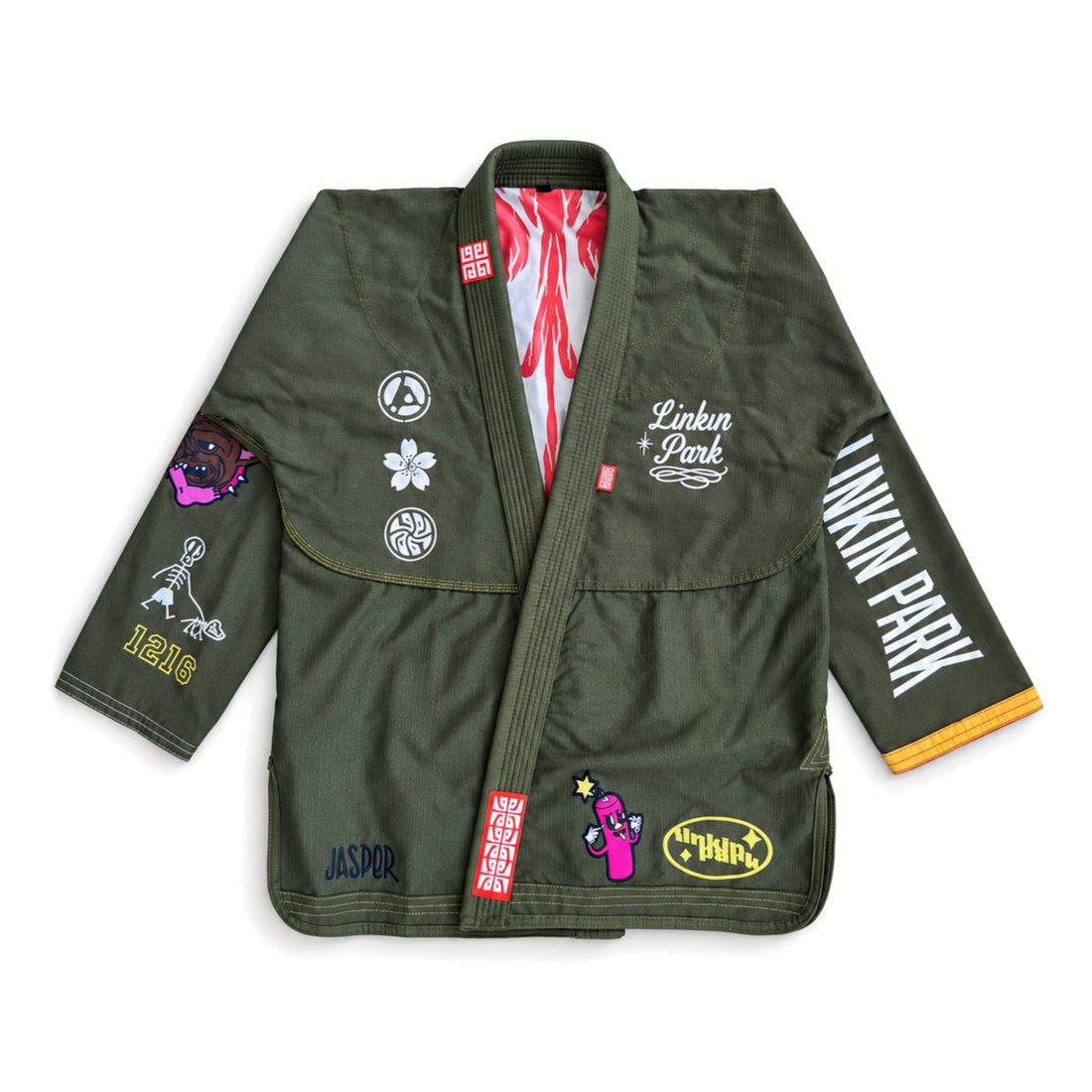 Kimono jacket, studio flat-lay, front