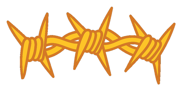 Barbed Wire, illustration by Jasper Wong
